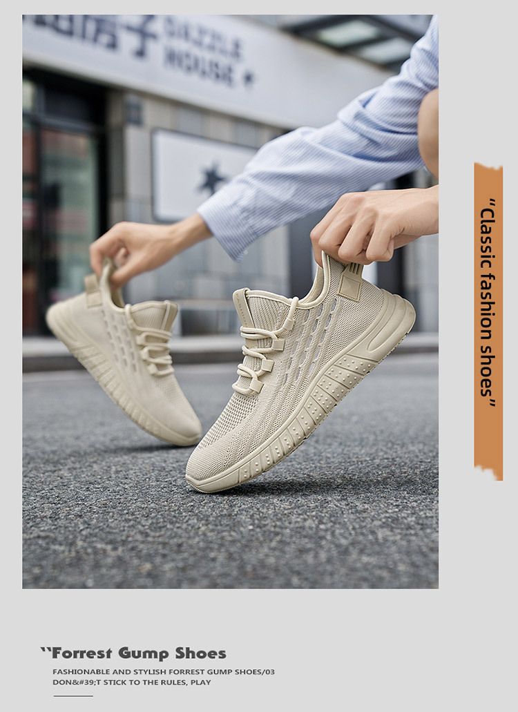 Scarpe da uomo in cocco, scarpe in rete, scarpe sportive versatili in tessuto Fly, scarpe da corsa casual da uomo_voghion.com