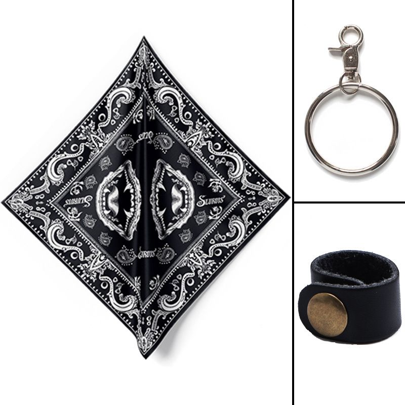 LazyZoom Cashew Flower Square Scarf Motorcycle Harley Biker Riding Face Mask Hip-Hop Headscarf Quick-Dry Thin Style_voghion.com