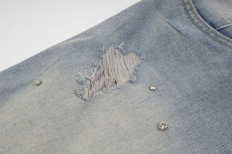 Meeste rõivad National Trend High Streeti pestud kulunud kivikestega kulunud teksariided unisex lahtised laiad sirged püksid_voghion.com