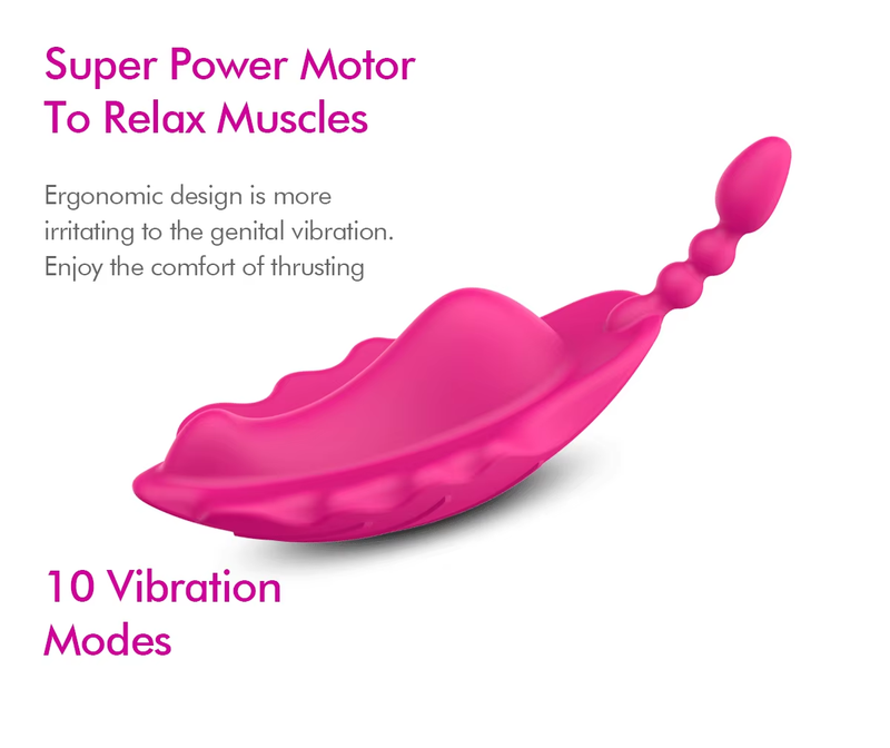 Pink Purple Electric Shock USB Rechargeable Butterfly Pussy Adult Sex Toys Women Clit Vagina Wireless Remote Vibrator For Women_voghion.com