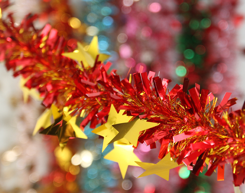 Decorazione natalizia a strisce colorate per compleanno, ghirlanda festiva per l'asilo, festa di Natale, capodanno_voghion.com