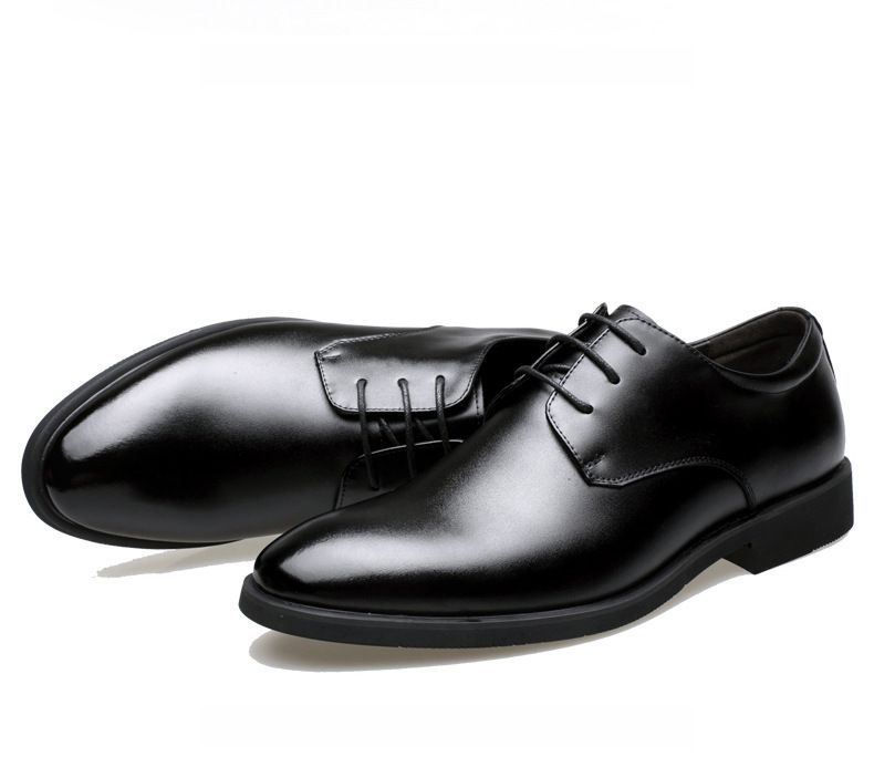 Chaussures en cuir pour hommes printemps et automne nouvelles chaussures d'affaires formelles décontractées pour hommes bureau britannique jeunesse mariage du marié_voghion.com