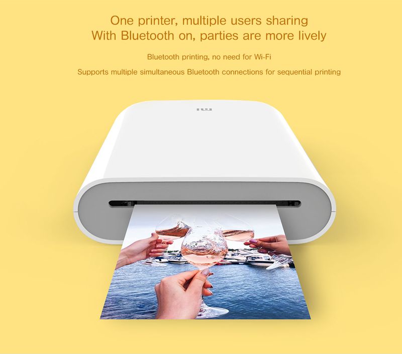 Neien Original Portable Mini Xiaomi Pocket Fotodrucker Kabellos Bluetooth Thermodruck AR Video Mijia ZINK_voghion.com