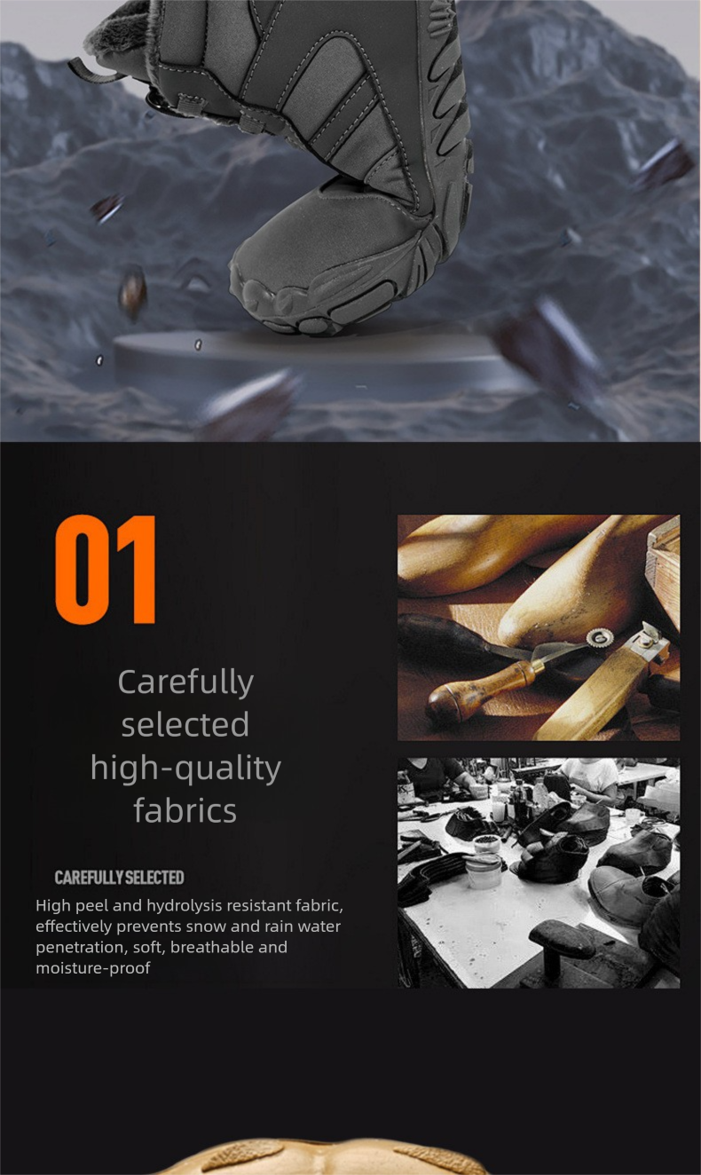 Winter New Cross-Border Snow With Fleece Lining, Thickened Warm Shoes For Men Women, Casual And Comfortable Couple's_voghion.com