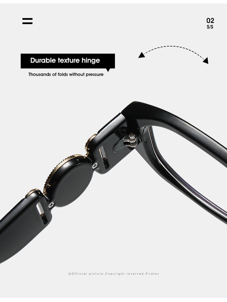 Damenbrillen Moderne Retro-Sonnenbrillen High-End-Damen-INS-Stil All Match Trendy Flat Glasses_voghion.com