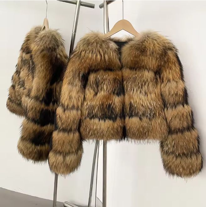 Damenbekleidung Pelzmantel Kunstpelz Kunstpelz Wintermantel Damen Kurzjacke mit Lederbesatz, modisch und warm, mehrere Farben und Größen_voghion.com