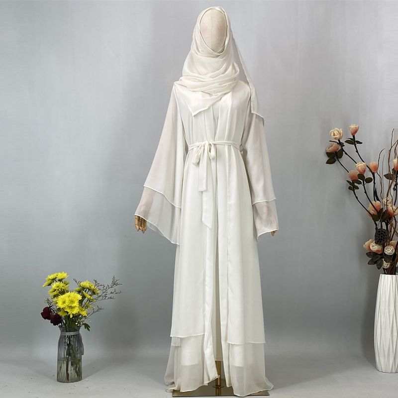Ramadan Chiffon Open Abaya Dubai Türkei Kaftan Muslim Für Frauen Kimono Modest Robe Femme Kaftan Marocain Islam Kleidung Kleid_voghion.com