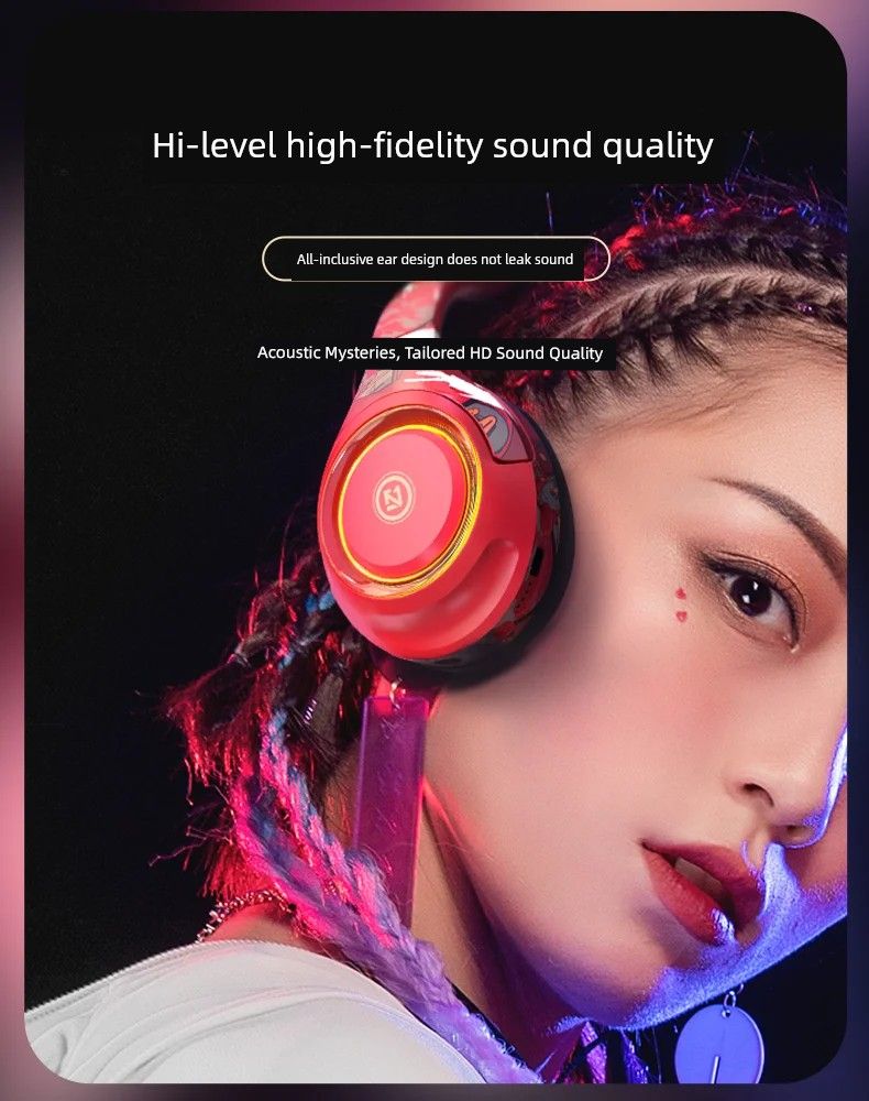 Burmester Wireless Bluetooth Headphone Head-Mounted Computer With Microphone Gaming Electronic Sports Special Noise_voghion.com