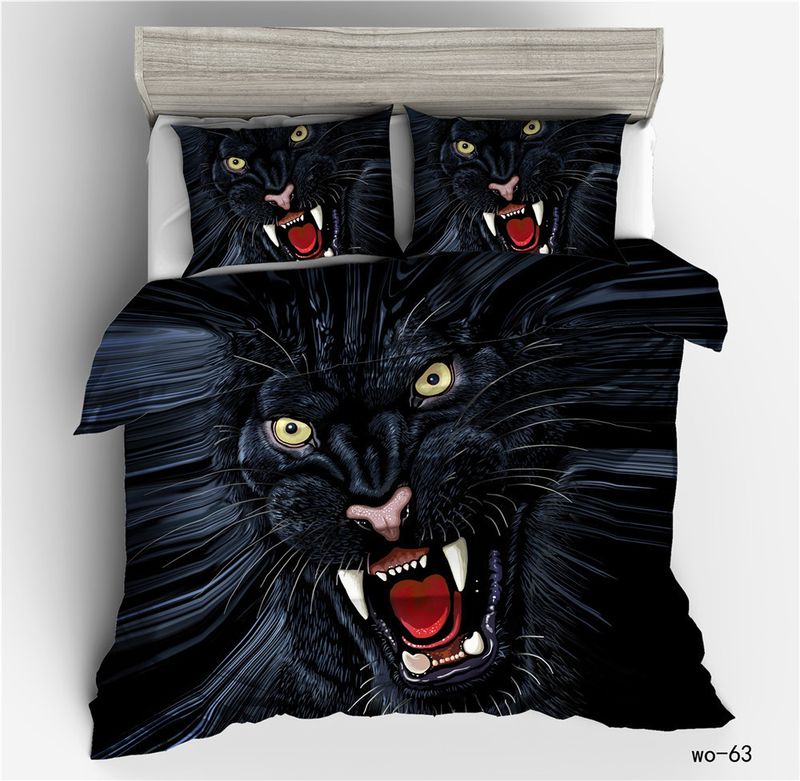 Copripiumino 3D digitale per le vacanze di Natale Vio, copripiumino transfrontaliero, set da tre pezzi_voghion.com