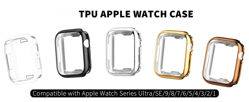 Case For IWatch 42mm 46mm 41mm 45mm 40mm 44mm Screen Protector Cover Soft TPU Bumper For IWatch Series 10/9/8/7/6/5/4/SE_voghion.com