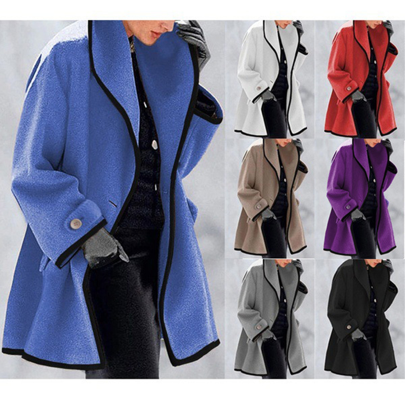 Naiste villane mantel elegantne kašmiirist pikk talvemantel naissoost ülisuur segujope mantel Manteau Femme Hiver Abrigo_voghion.com