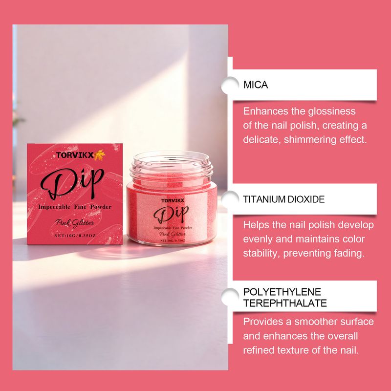 Polvere Soak-Off Flash Rossa, Lucidante Tridimensionale, Colore Uniforme, Non Facile da Rimuovere, Comodi Prodotti per Unghie_voghion.com