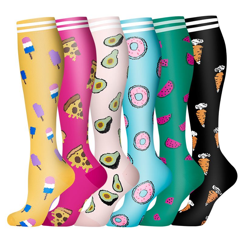 Nieuwe Cross Border Pressure Socks Combinatiepak Sportkousen Europese en Amerikaanse Yogasokken Compressiesokken Ondiepe sokken_voghion.com