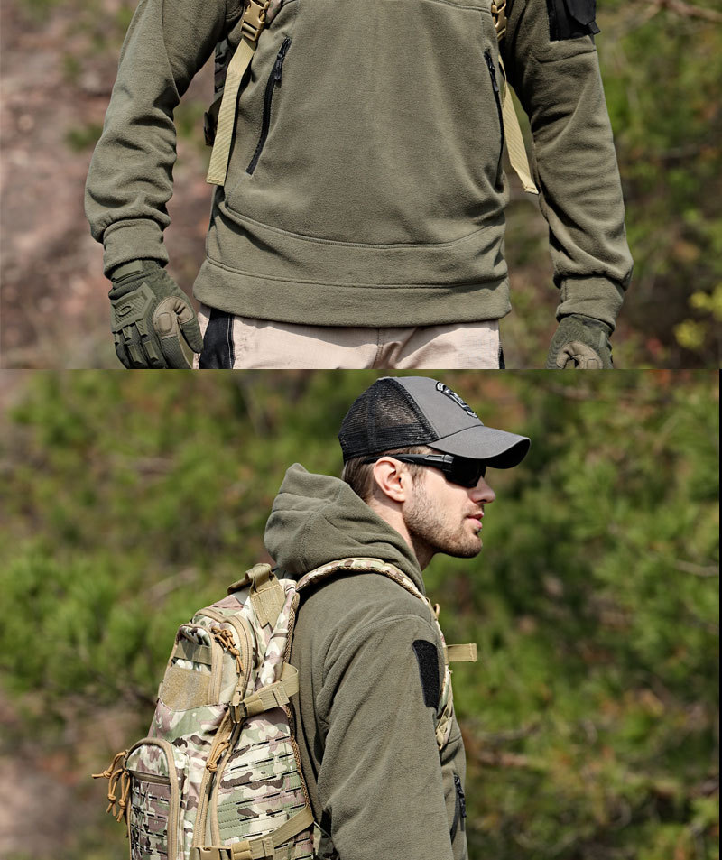 Beetle Invader Series Taktische Robe Herren Outdoor Wärme Shake Fleece Pullover Charge Mantel Innentank_voghion.com