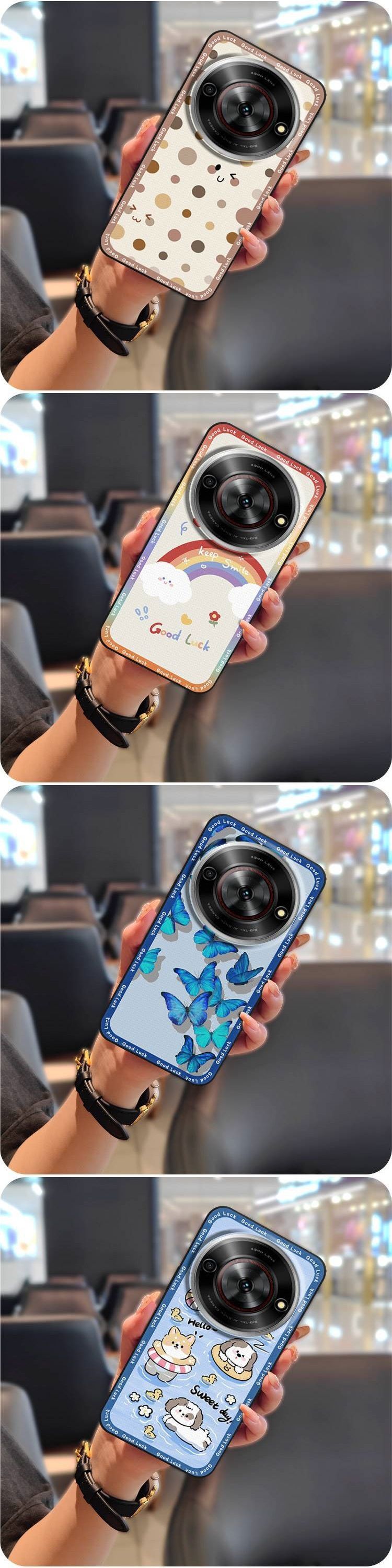 Custodia per telefono TechGlobe adatta per ZTE A75 5G/Nubia Little Bull/Focus 5G, per uomo e donna, in silicone a tinta unita con dissipazione del calore_voghion.com