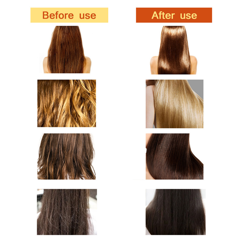 Mascarillas de queratina para el cabello dañado tratamiento mágico rizado suave y liso brillante hidratación profunda alisar acondicionador cuidado del cuero cabelludo_voghion.com