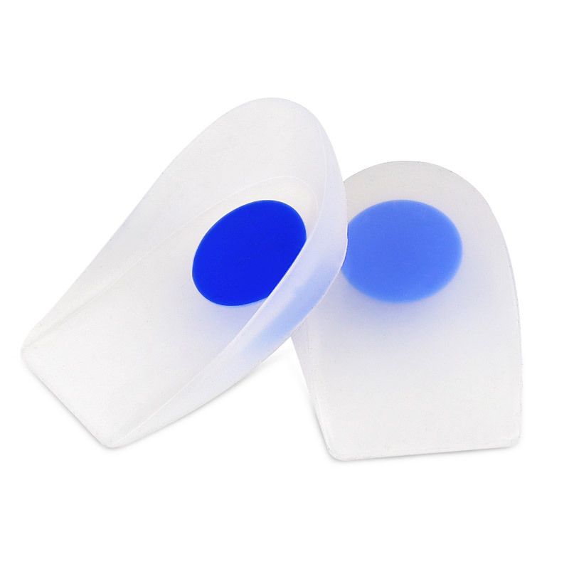 Suitable For All Seasons Silicone Cushions Sports Shock Absorption Insoles Ultra Soft Heel Men Thickened High Cup Half Size Pads_voghion.com