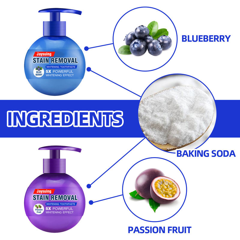 Oral Jaysuing Toothpaste, Cleaning, Sodium Bicarbonate Press Type Toothpaste, Bottled Toothpaste, Press Toothpaste_voghion.com