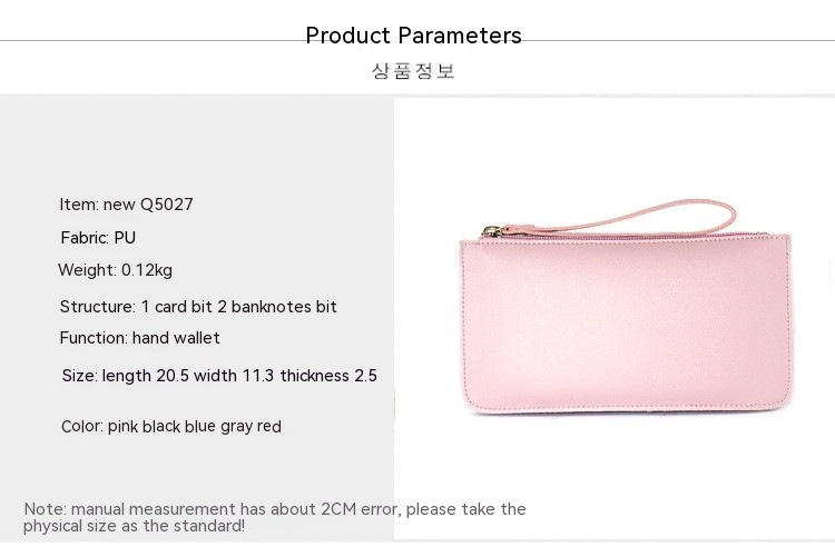 Nueva cartera larga Hand Coin Mobile Zero, bolso fino para mujer_voghion.com