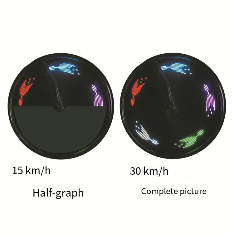 L02C USB Rechargeable Spoke Bicycle Warning Light/Mountain Bike Colorful Tail Children's Night Riding Light_voghion.com