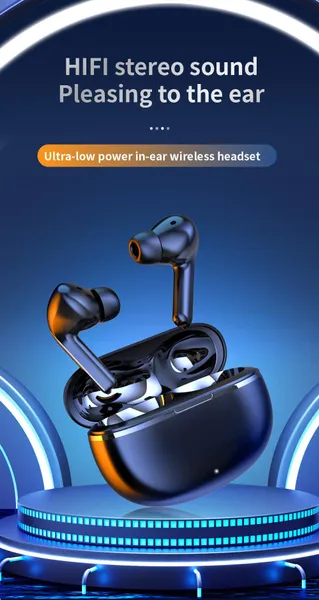 Neue kabellose Bluetooth-Ohrhörer mit geringer Latenz, HD-Anruf, Dual-Modus-Gaming-Headset mit Mikrofon, Typ-C-Ladefunktion_voghion.com