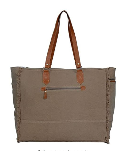 Borsa per computer a tracolla monospalla portatile in tela di cotone canapa da viaggio con file A4_voghion.com