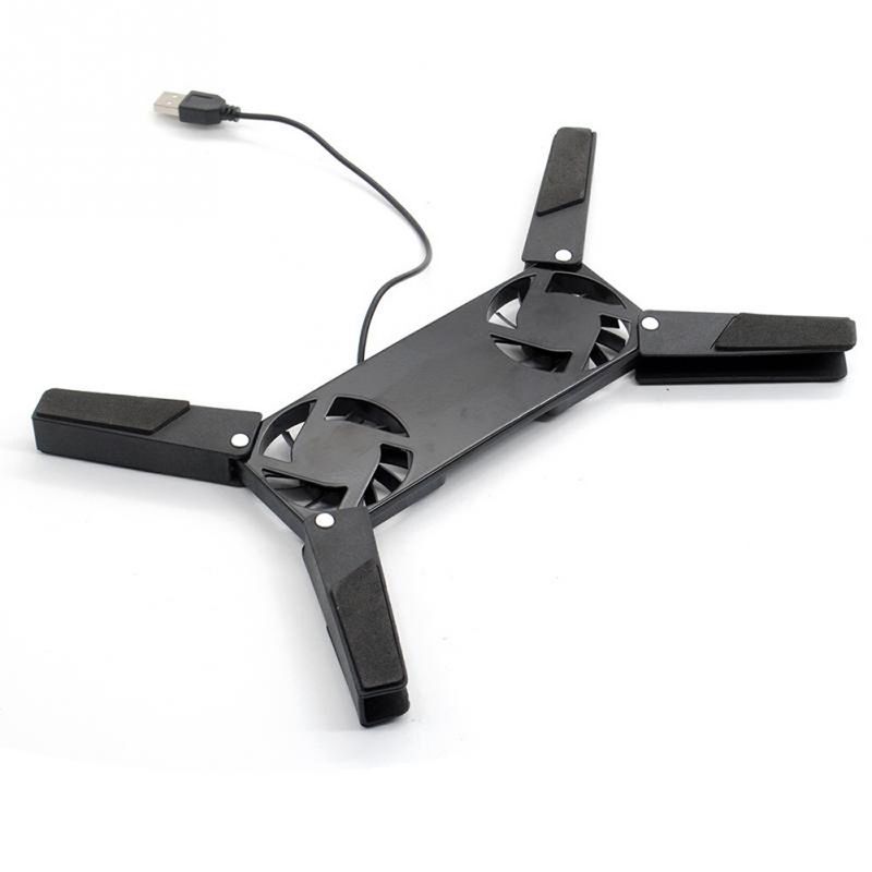 Notebook-viftekjøler radiatorbrakett USB-vifte notebook-kjøler for 10-17 roterbar USB-viftekjølepute for bærbar datamaskin_voghion.com
