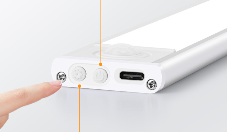 Ultra-Thin Smart LED Motion Sensor Rechargeable Magnetic Self-Adhesive Strip Light For Wine Wardrobe Cabinet_voghion.com