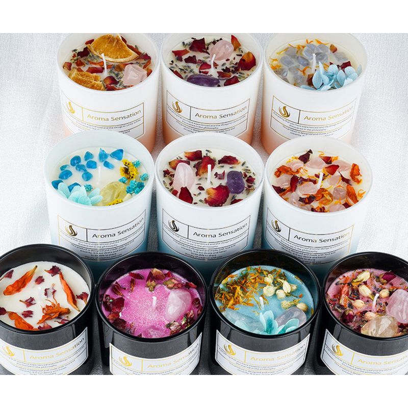 Sojawachs Handgemachte Aromatherapie Kerze Hochwertiger, lang anhaltender Duft Geburtstagsgeschenk_voghion.com