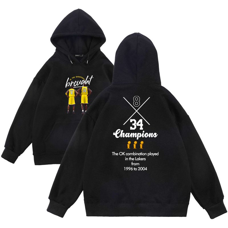 Felpa con cappuccio da basket Ok3 Crown da 370G, unisex, stampata su entrambi i lati, ampia, autunno/inverno, etichetta di moda_voghion.com