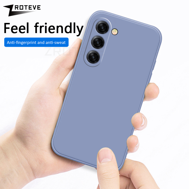 S23 Caso ZROTEVE Piazza Molle Del Silicone Liquido Della Copertura Per Samsung Galaxy S22 S21 S20 FE S10 E S10E S9 più Nota 10 9 20 Ultra Custodie_voghion.com