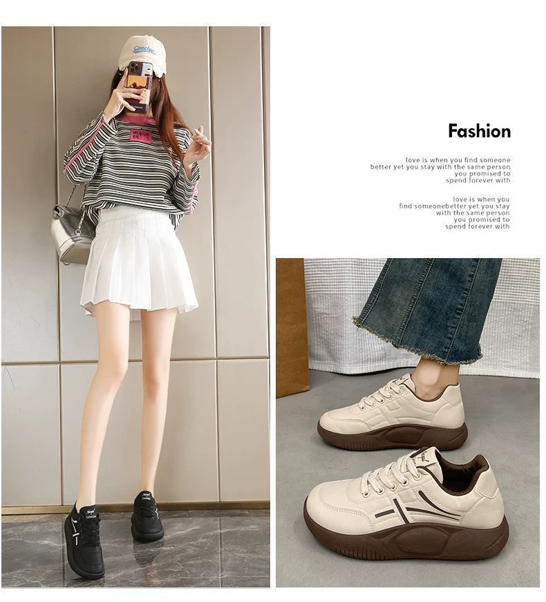 Women's Casual Sports Shoes Fashion Soft-soled Women's Shoes Non-slip Board Shoes_voghion.com