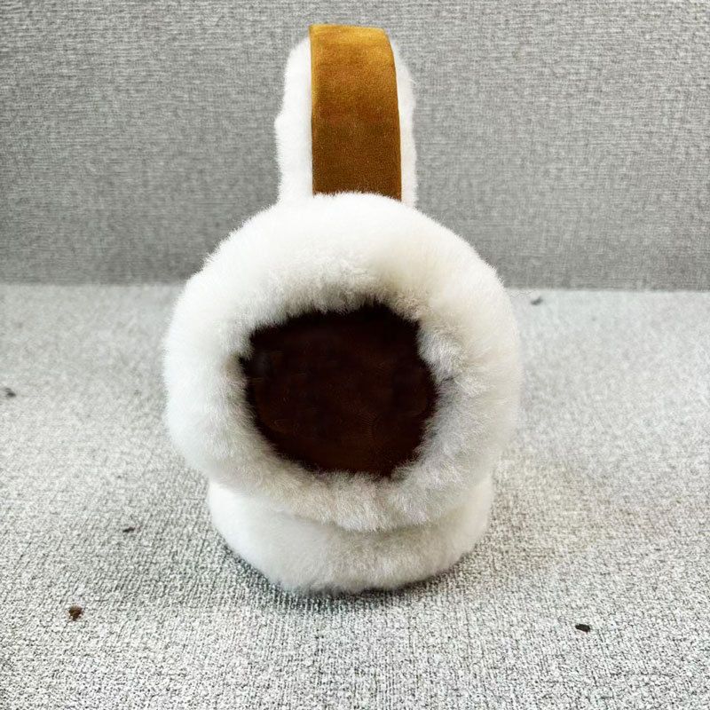 2025 Scaldaorecchie invernali caldi in pelle di pecora e lana, unisex, taglia unica, copriorecchie in vera pelle per esterni_voghion.com