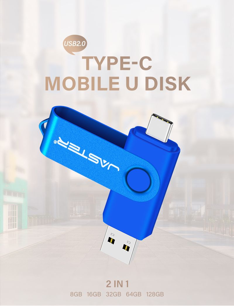 Uzglabāšanas ierīces USB zibatmiņas disks mobilais tālrunis dators divējāda lietojuma U disks lielas ietilpības USB zibatmiņas disks radoša biznesa dāvana_voghion.com