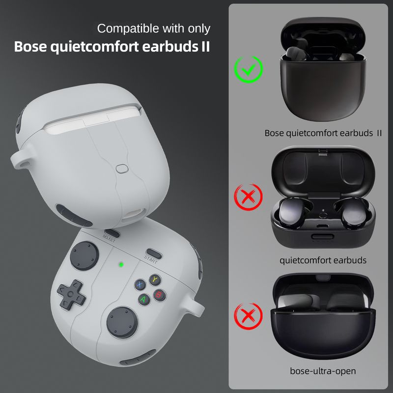 Etui ochronne do słuchawek B-ose QuietComfort Earbuds II, silikonowa osłona słuchawek do słuchawek B-ose QC Ultra 3_voghion.com