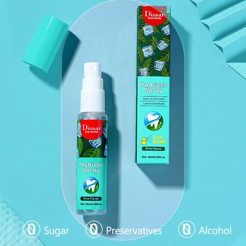 20Ml Freshener Lemon Drift Mint Taste Artefact Female Portable Breath Cushion Mouth Cleansing Spray_voghion.com