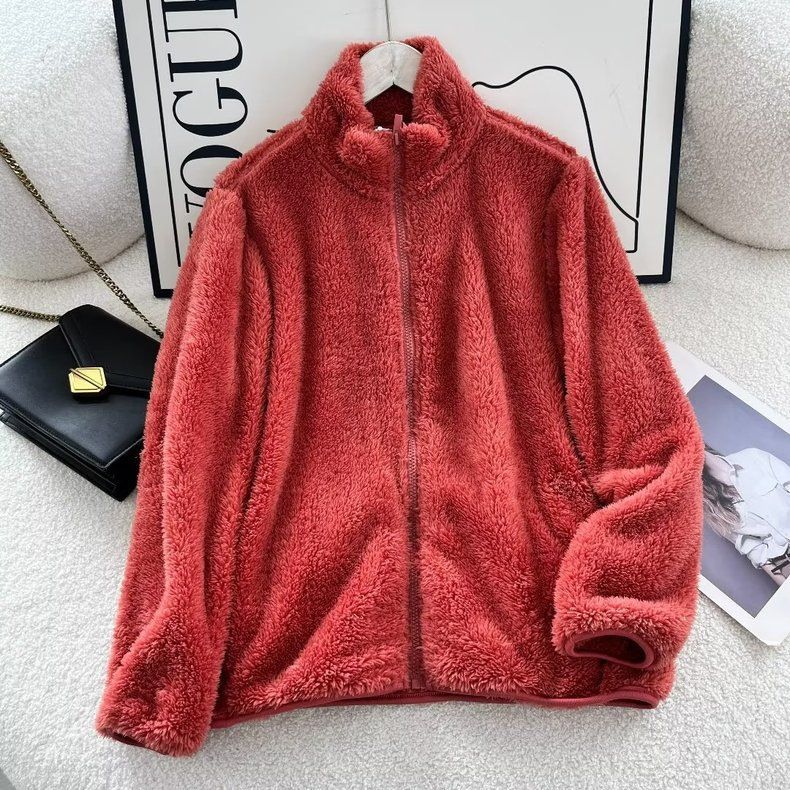 Women's Soft Fleece Zip-Up Hoodie - Cozy Winter Pullover With Pockets, Lightweight & Warm, Loose Fit Casual Outerwear (Multiple Colors)_voghion.com