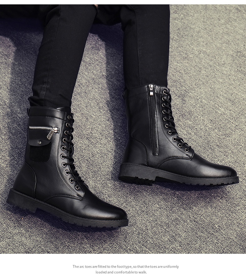 Herren Herren Schneestiefel Stiefeletten Wasserdichtes Wildleder Western Low Heel Spitzschuh Slip-On Outdoor-Schuhwerk_voghion.com