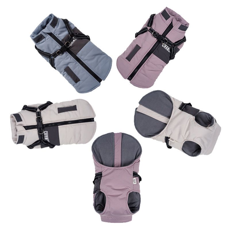 Vestiti caldi autunno inverno addensato a due zampe Teddy Bichon Pomerania Schnauzer piccolo cane gilet_voghion.com