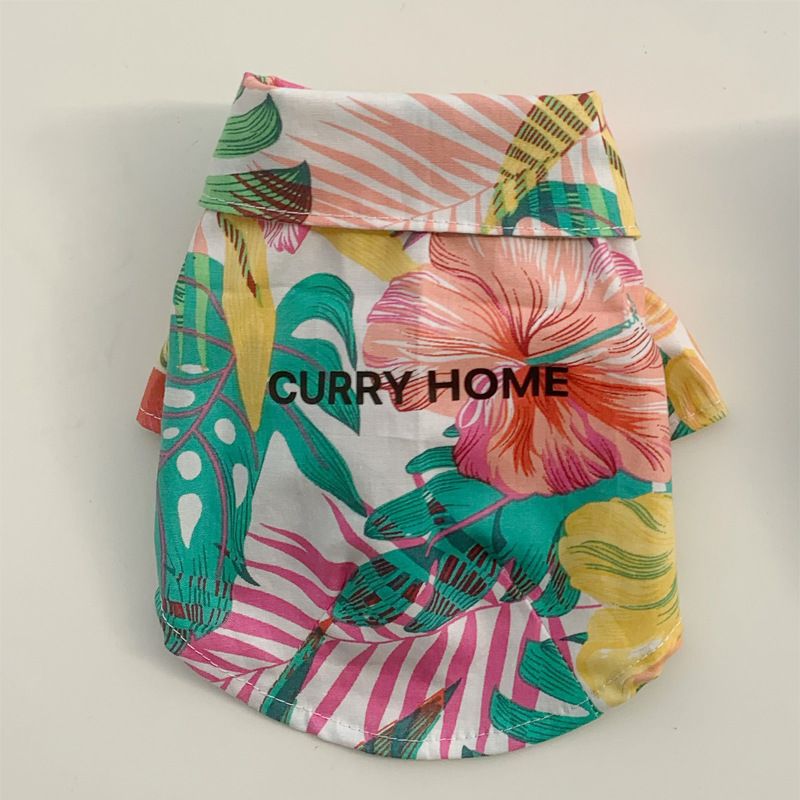 Hawaiian Style Shirt Dress Thin Small Spring Summer Teddy Pet Breathable Dog Clothes_voghion.com