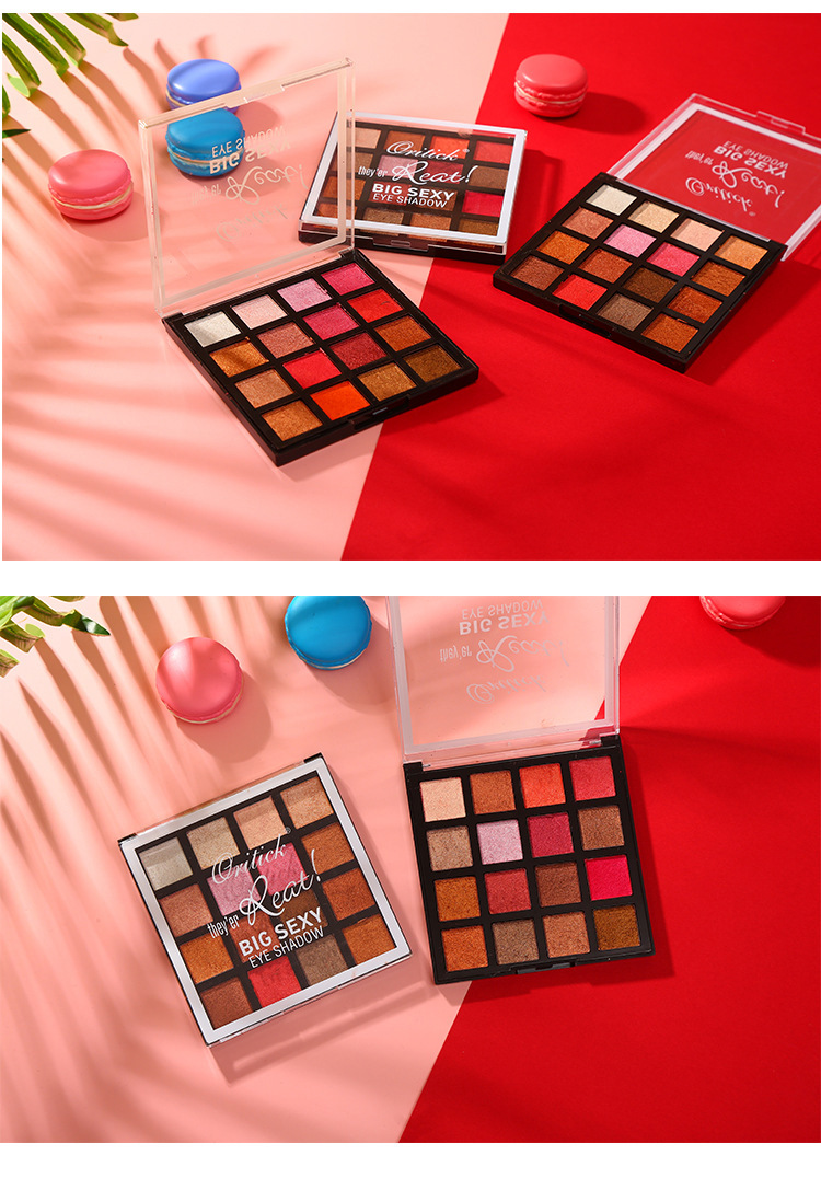 Hot selling ins16 color mashed potato net red eye shadow plate lasting color development grapefruit peach blossom_voghion.com
