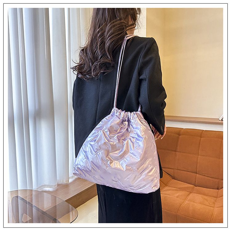 Women's Bag 2024 New Large Capacity Women's Bag, PU Versatile Garbage Bag, Waterproof Square Bag Commuting Shoulder Bag Fashion Bag_voghion.com