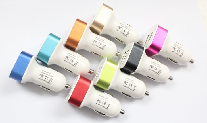 Car Chargers New Car Mobile Phone Charger One To Three Dual USB Car Charger With Cable Multi Function Charger_voghion.com