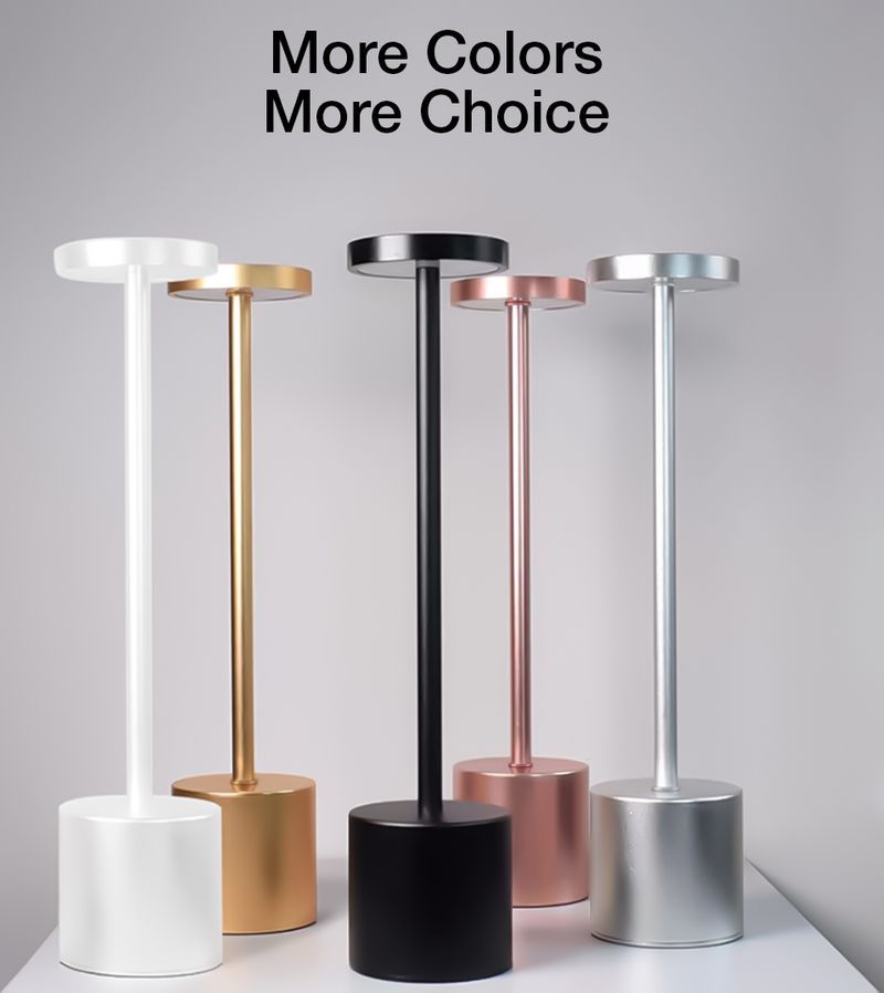 Modern Style Touch Sensor Table Rechargeable Cordless Desk Lamp 3 Color Adjustable Temperatures LED Night Light_voghion.com