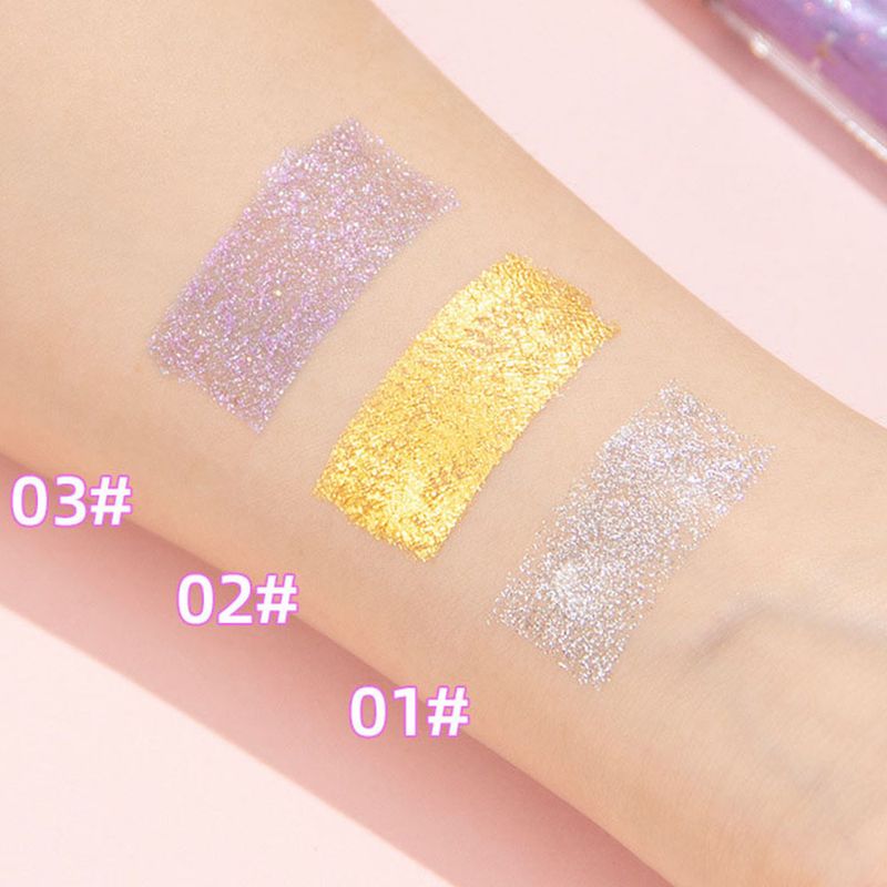 QICIY Pearl Glitter Waterproof Brightening Aegyo-sal Single Color Lidschatten Flüssiges Highlight Make-up_voghion.com
