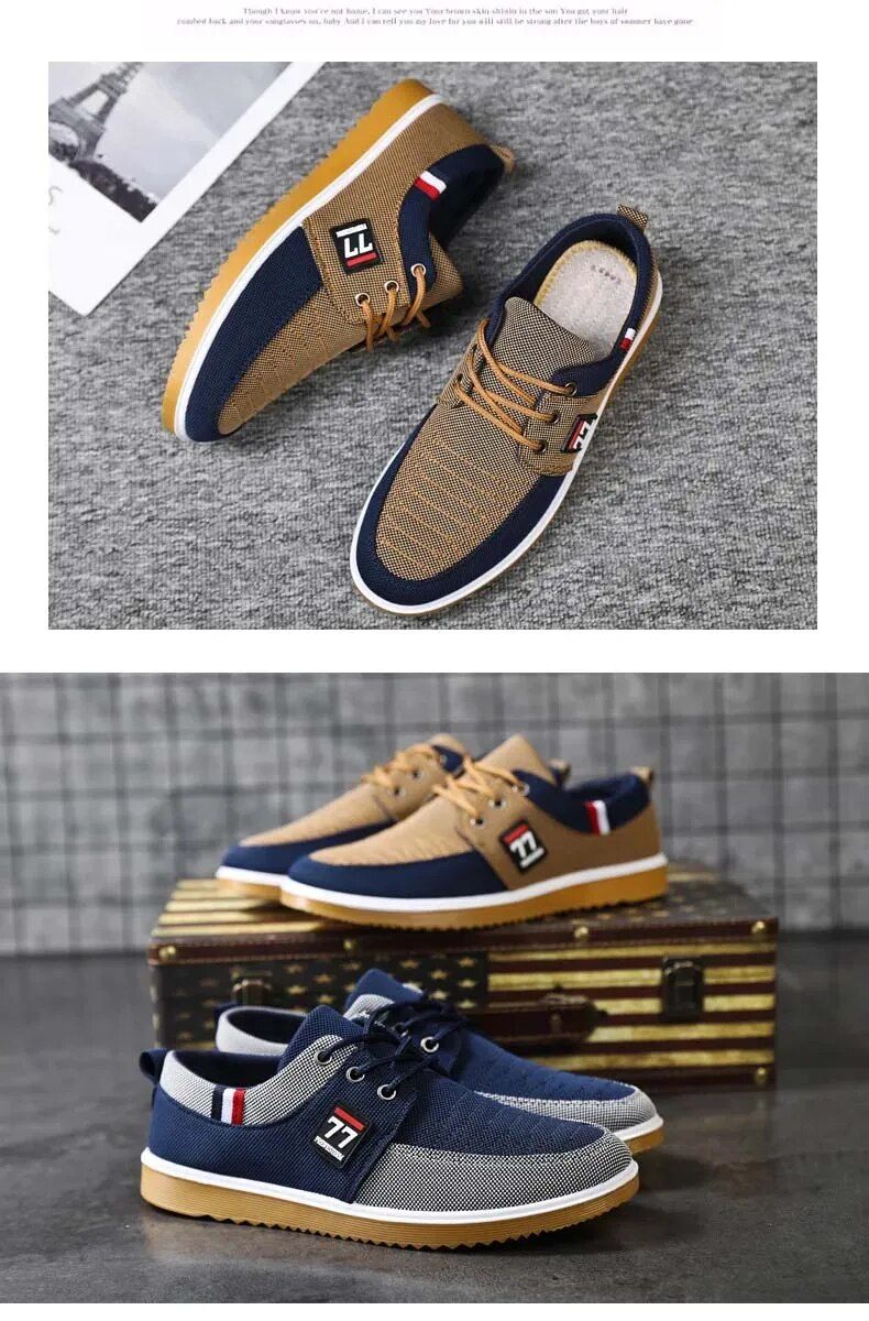 Neue Canvas-Schuhe für Herren, leichte Sportschuhe, lässig, atmungsaktiv, vulkanisierte Mesh-Schuhe für Männer, klassische, modische Arbeitsschuhe mit Schnürung_voghion.com