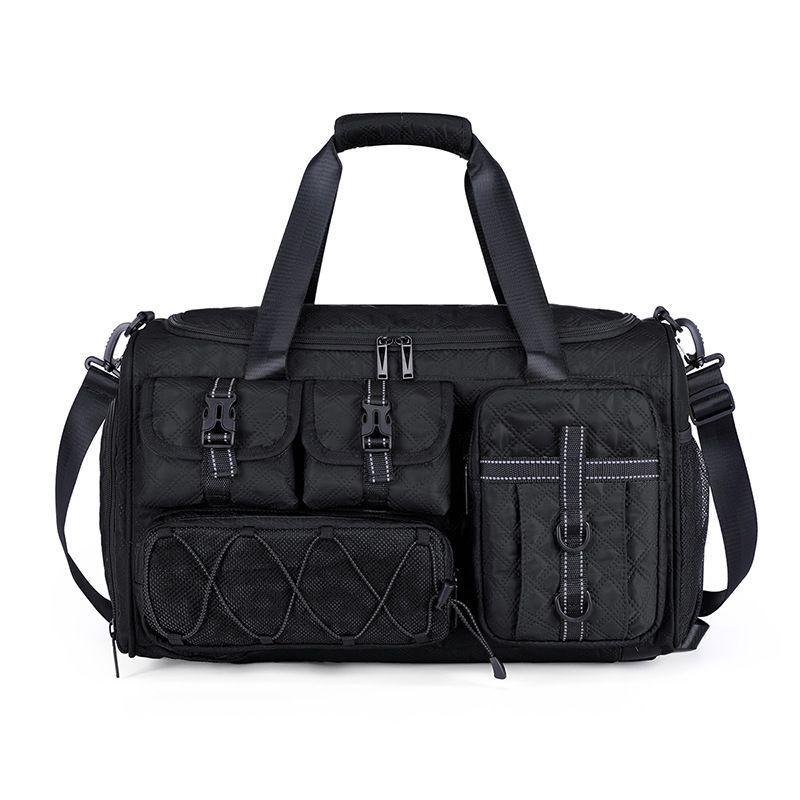 Durable Waterproof Travel Backpack With Wet-Dry Compartment, Large Capacity 36-55L Unisex Carry-On Bag For Gym, Business & Leisure_voghion.com