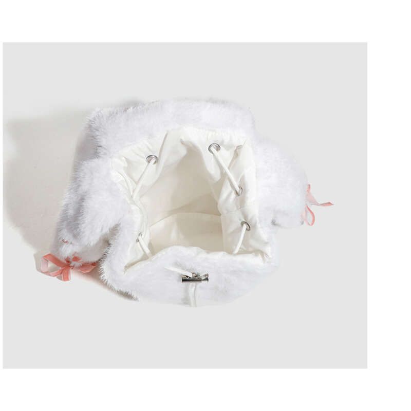 Zaino in peluche a forma di coniglietto con capacità 2025, borsa trendy per studenti, moda invernale Hundred_voghion.com