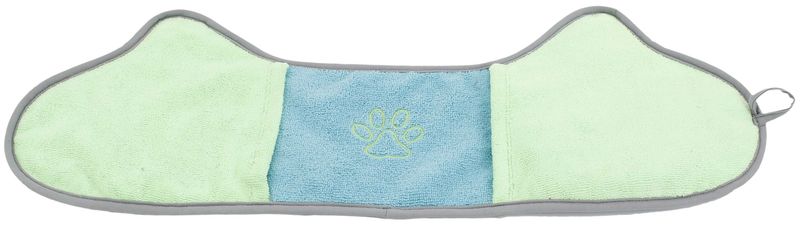 Pet Life 'Bryer' 2-in-1 Hand-Inserted Microfiber Pet Grooming Towel and Brush_voghion.com