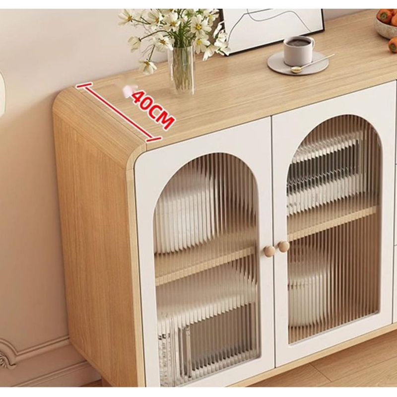 Multi-layer Multi-functional Organizer Wall-mounted Floor-standing Kitchen Storage Cabinet_voghion.com